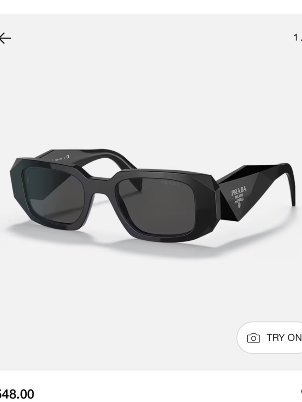 Prada
PR 17WS Black Designer Sunglasses